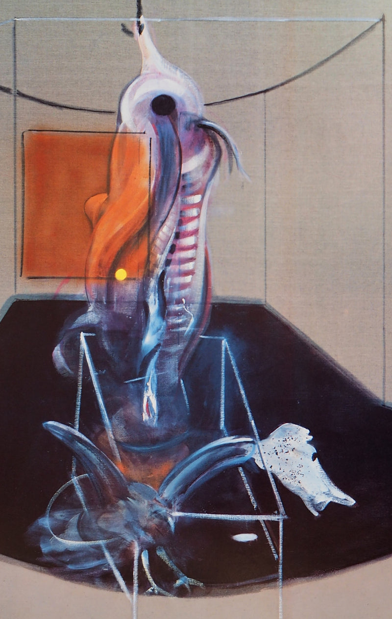 Francis BACON : Carcasse de viande et oiseau de proie, 1986 - Affiche (détail)