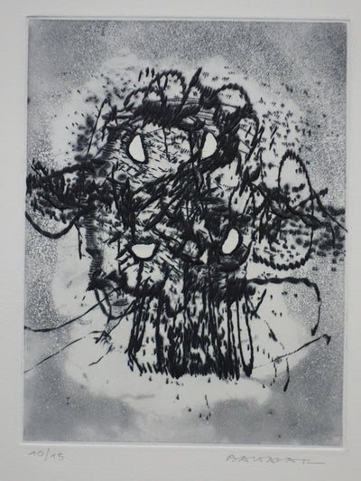 Julius BALTAZAR : Astronomie - Gravure (détail)