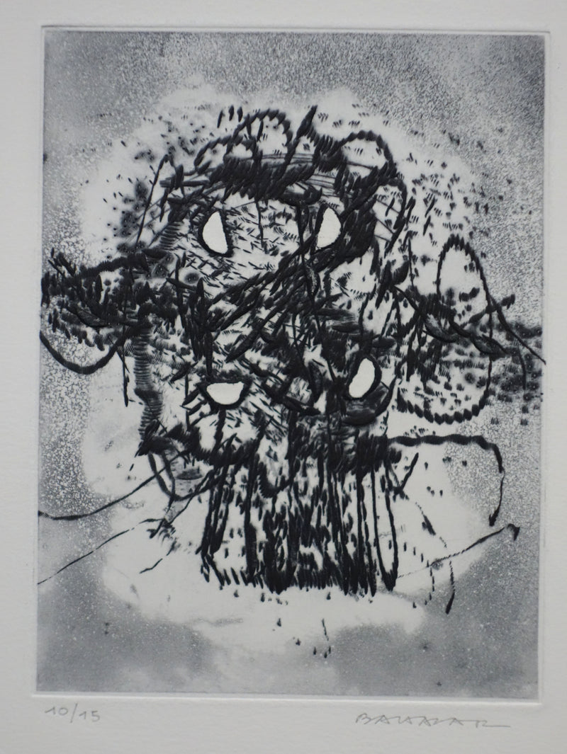 Julius BALTAZAR : Astronomie - Gravure (détail)