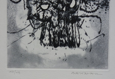 Julius BALTAZAR : Astronomie - Gravure (détail)