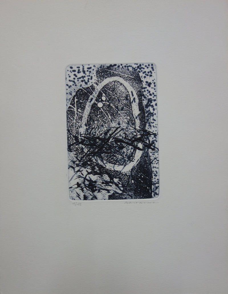 Julius BALTAZAR : Composition annulaire - Gravure