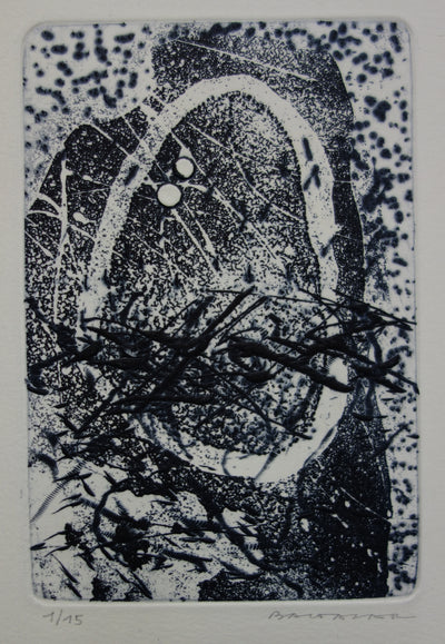 Julius BALTAZAR : Composition annulaire - Gravure (détail)