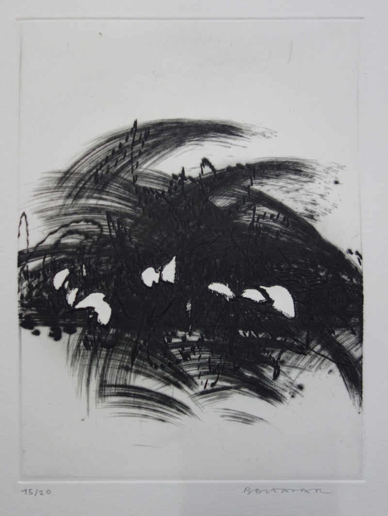 Julius BALTAZAR : Esprit inquiet - Gravure (détail)