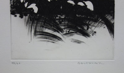 Julius BALTAZAR : Esprit inquiet - Gravure (détail)