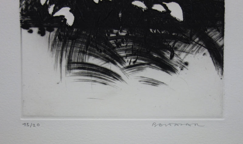 Julius BALTAZAR : Esprit inquiet - Gravure (détail)