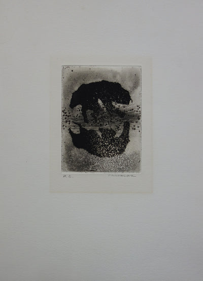 Julius BALTAZAR : Reflet - Gravure (détail)