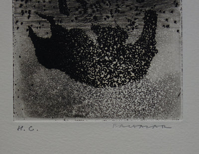 Julius BALTAZAR : Reflet - Gravure (détail)