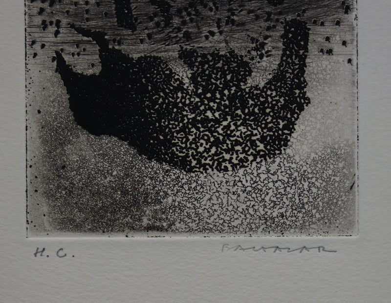 Julius BALTAZAR : Reflet - Gravure (détail)
