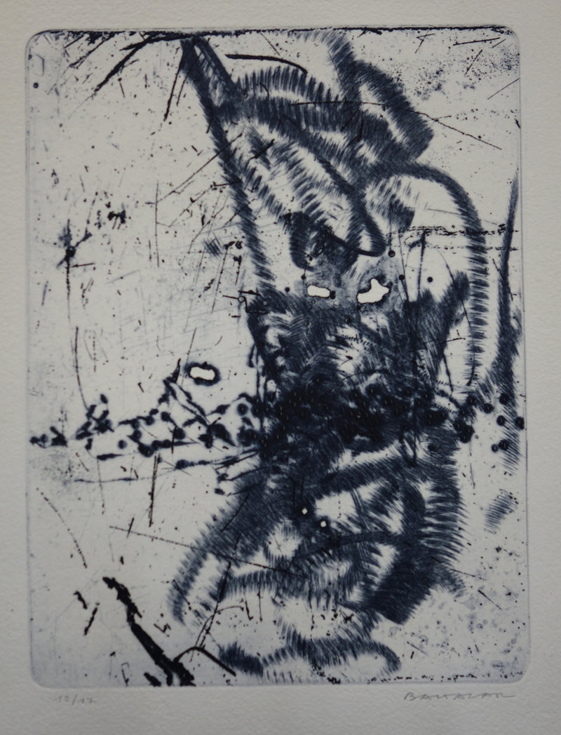 Julius BALTAZAR : Rêve infini - Gravure (détail)