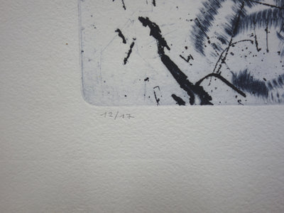 Julius BALTAZAR : Rêve infini - Gravure (détail)