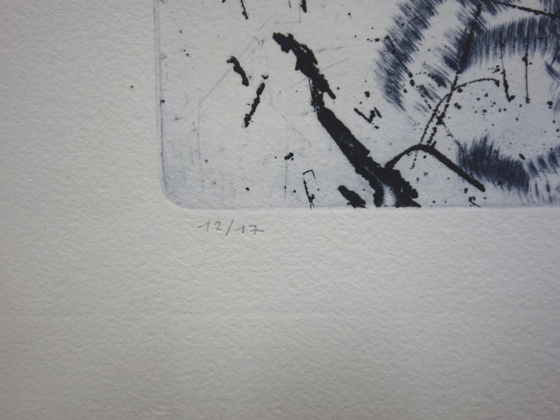 Julius BALTAZAR : Rêve infini - Gravure (détail)