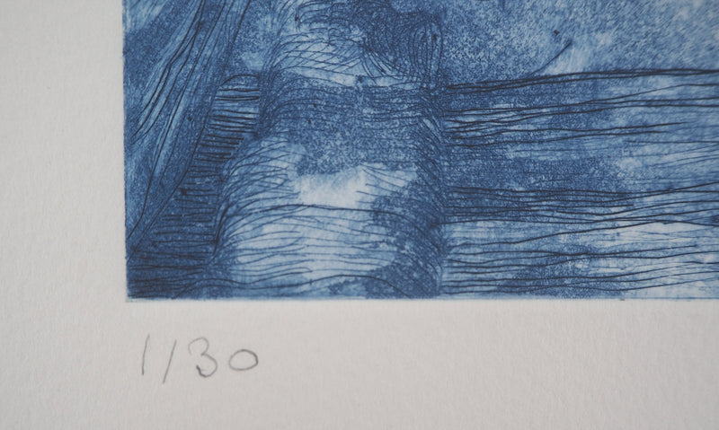 Fabienne BARA : La vieille remise - Gravure (détail)