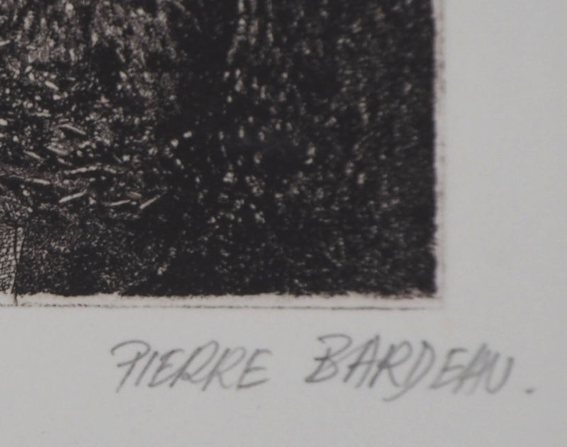 Pierre BARDEAU : La Naissance du soleil, 1978 - Gravure (détail)