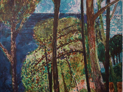 Guy BARDONE :  - Lithographie (détail)
