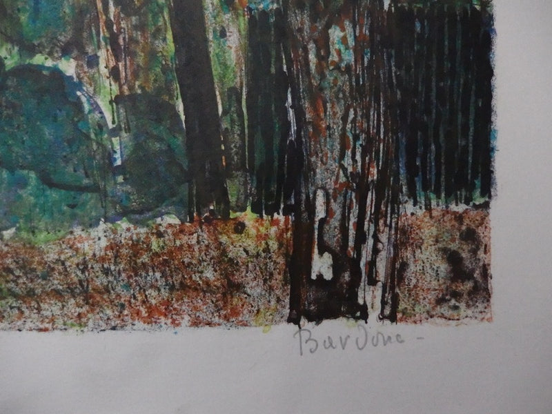 Guy BARDONE :  - Lithographie (détail)