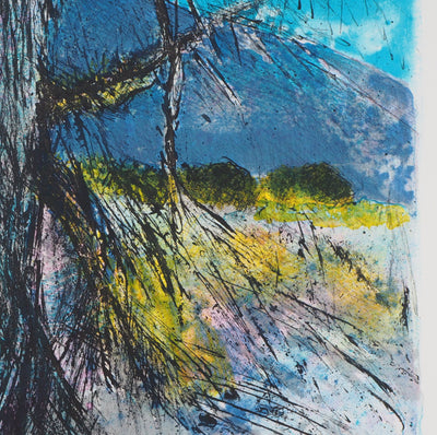 Guy BARDONE : En pleine nature - Lithographie (détail)