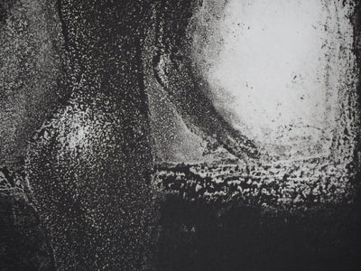 Fabienne BARRANGER : L'attente - Gravure (détail)