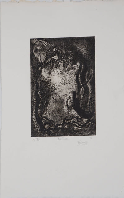 Fabienne BARRANGER : Ballade - Gravure (détail)