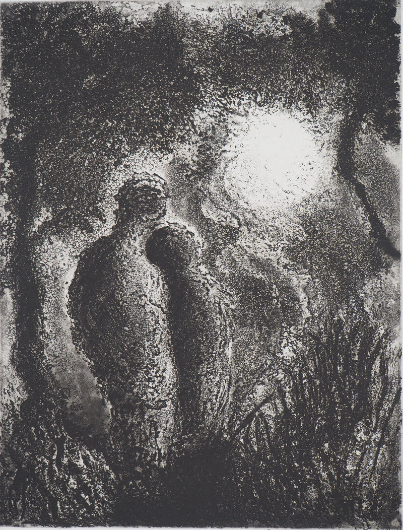 Fabienne BARRANGER : Couple - Gravure