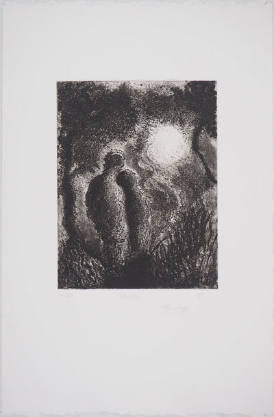Fabienne BARRANGER : Couple - Gravure (détail)