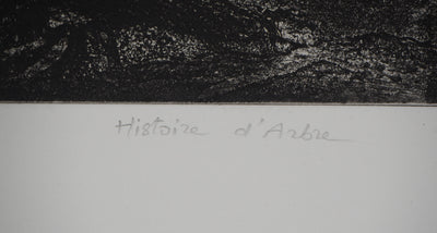 Fabienne BARRANGER : Histoire d'arbre - Gravure (détail)