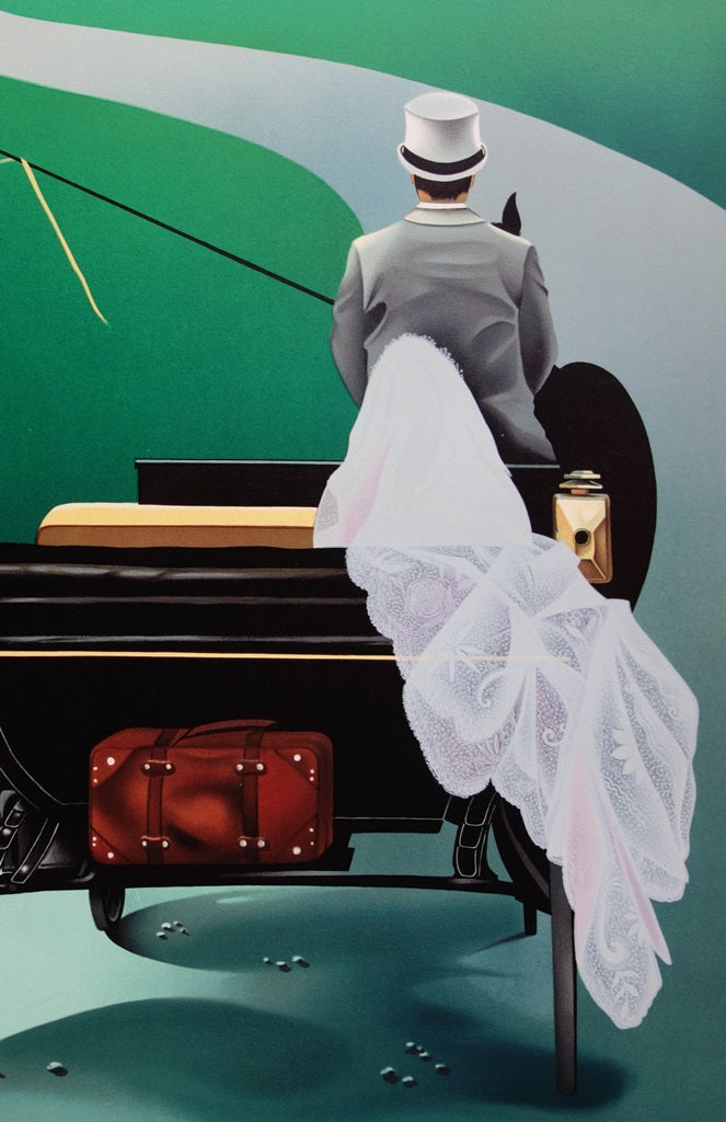 Michèle BATTUT : La Mariée - Lithographie (détail)