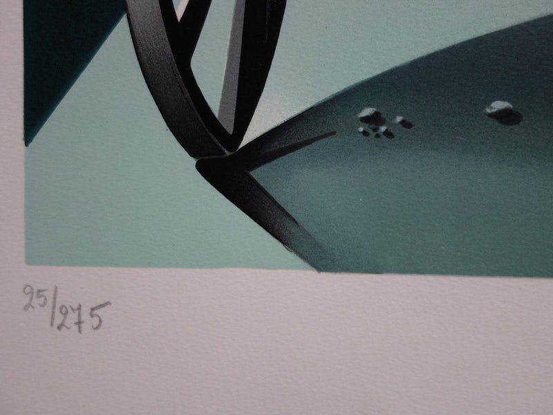 Michèle BATTUT : La Mariée - Lithographie (détail)