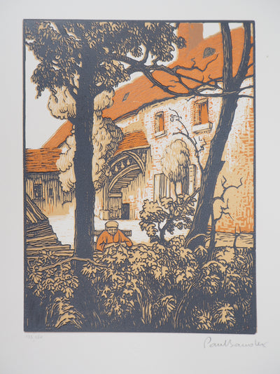 Paul BAUDIER : Vieille maison, 1923 - Gravure sur bois