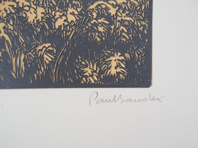 Paul BAUDIER : Vieille maison, 1923 - Gravure sur bois (détail)