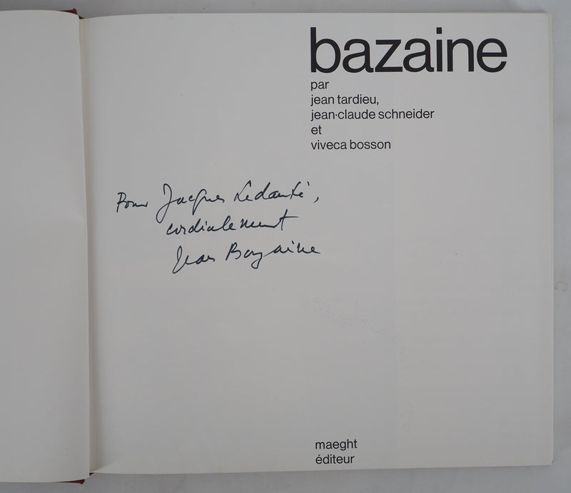 Jean BAZAINE : Dédicace autographe, Lithographie originale (photo de détail 7) - Crédit photo : Galerie Art.Paris