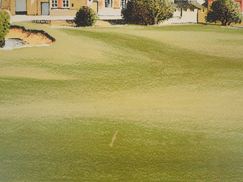 Pierre BAZIRE : Paysage en Normandie - Lithographie (détail)