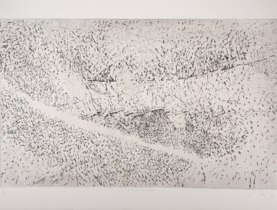 François BEALU : Le chemin de Kebili, 1992 - Gravure