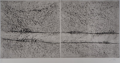 François BEALU : Chemin de traverse - Gravure