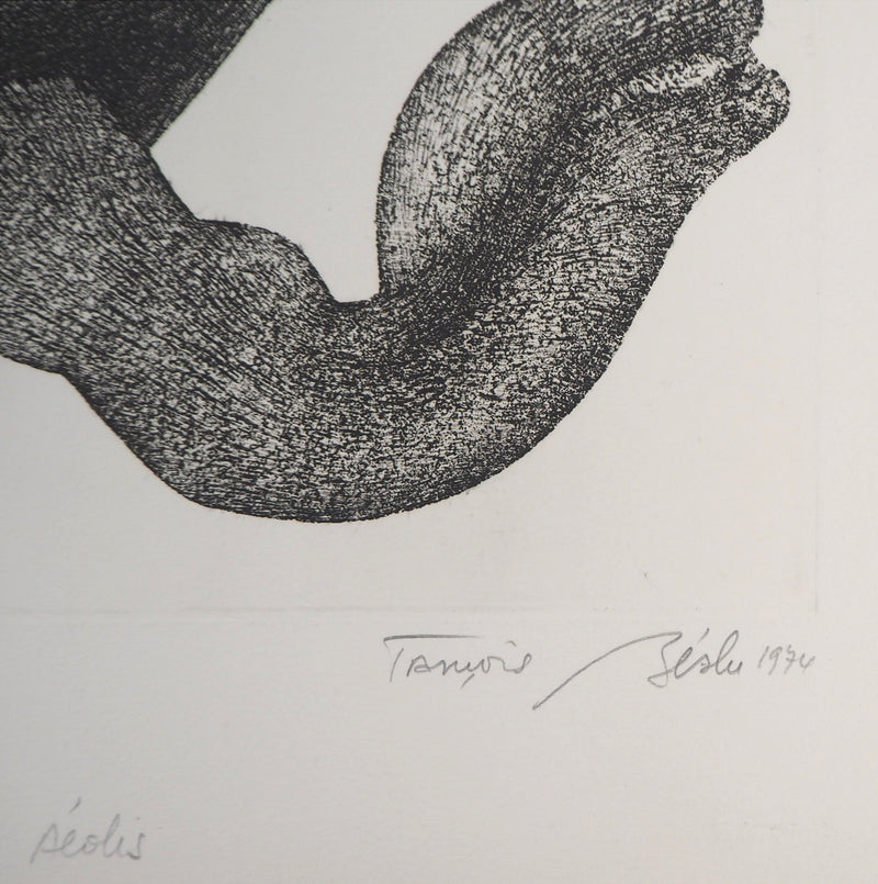 François BEALU : Dionée - Gravure (détail)