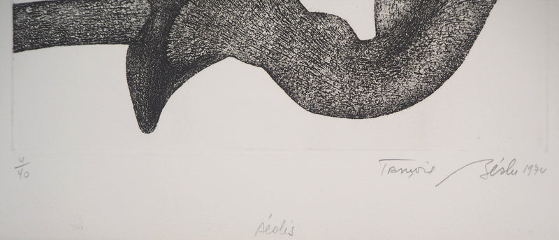 François BEALU : Dionée - Gravure (détail)