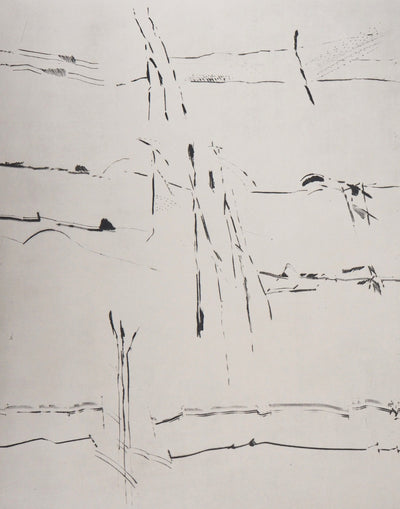 François BEALU : L'hypothèse des sables, 1992 - Gravure (détail)