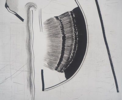 François BEALU : Traces, 1997 - Gravure (détail)