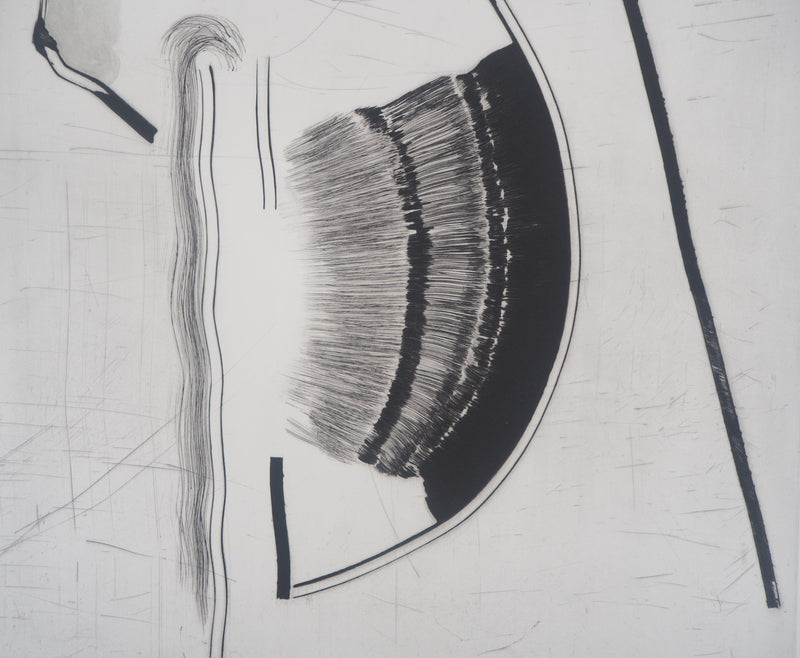 François BEALU : Traces, 1997 - Gravure (détail)