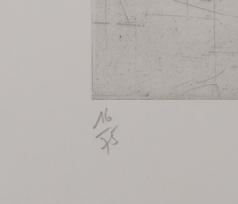 François BEALU : Traces, 1997 - Gravure (détail)