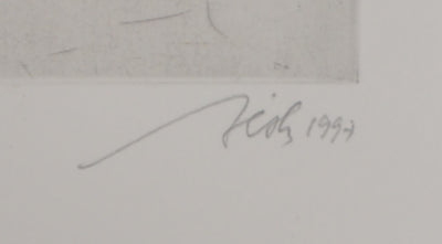 François BEALU : Traces, 1997 - Gravure (détail)