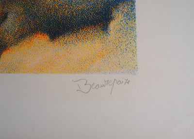 André BEAUREPAIRE : Le retour de Cythère - Lithographie (détail)