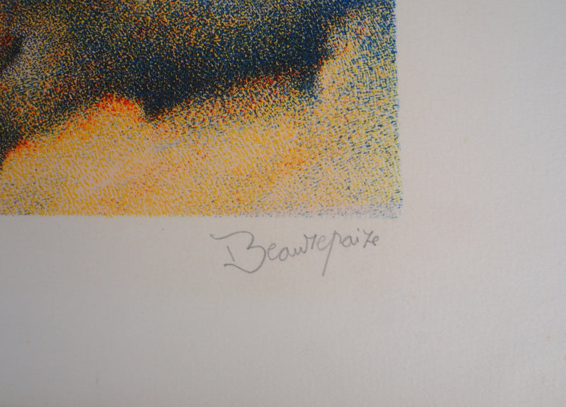 André BEAUREPAIRE : Le retour de Cythère - Lithographie (détail)