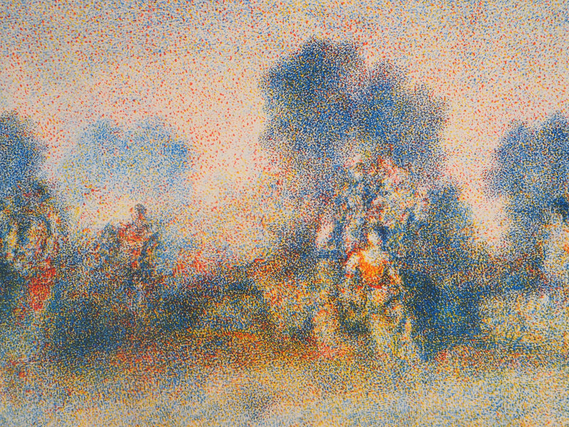 André BEAUREPAIRE : Le retour de Cythère - Lithographie (détail)