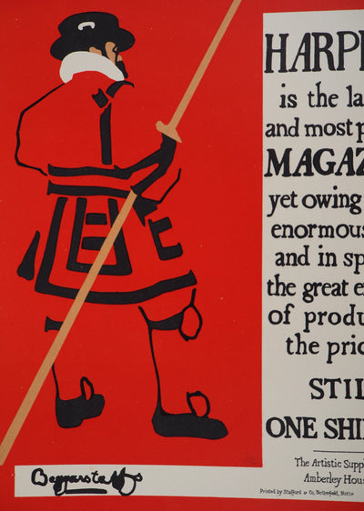 J. & W. BEGGARSTAFF : Harper's Magazine, 1895 - Affiche (détail)