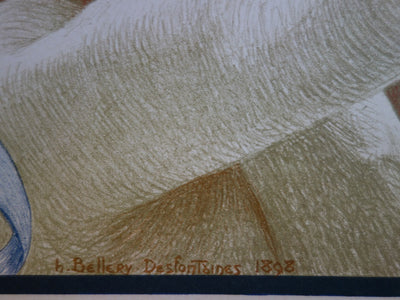 Henri Jules Ferdinand Bellery-Desfontaines : L'Enigme - Lithographie (détail)