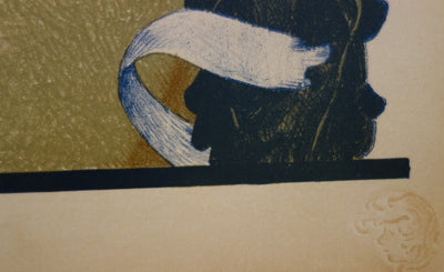 Henri Jules Ferdinand Bellery-Desfontaines : L'Enigme - Lithographie (détail)