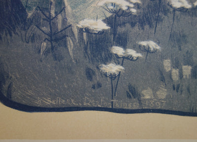 Henri Jules Ferdinand Bellery-Desfontaines : L'Illusion - Lithographie (détail)
