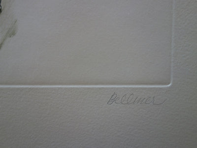 Hans BELLMER : Chevelure rousse en feu - Gravure (détail)