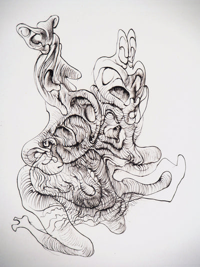 Hans BELLMER : Créature fantastique - Gravure (détail)