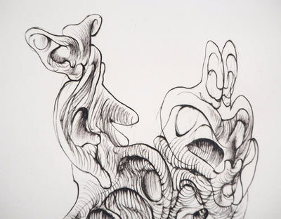 Hans BELLMER : Créature fantastique - Gravure (détail)